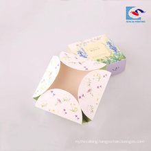 Bright color high quality printing art paper black soap printing paper box without glue